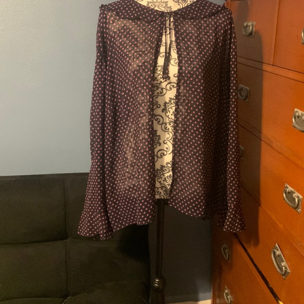 Beautiful Purple and black plus size Over shirt